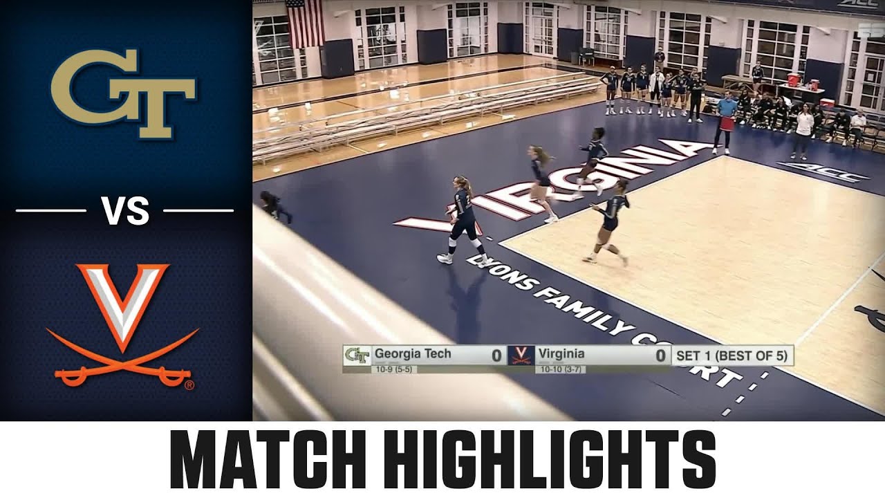 Georgia Tech vs. Virginia Match Highlights | 2025 ACC Volleyball