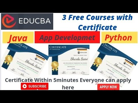 Free Courses With Certificate | Java | Python | App Development | Free ...