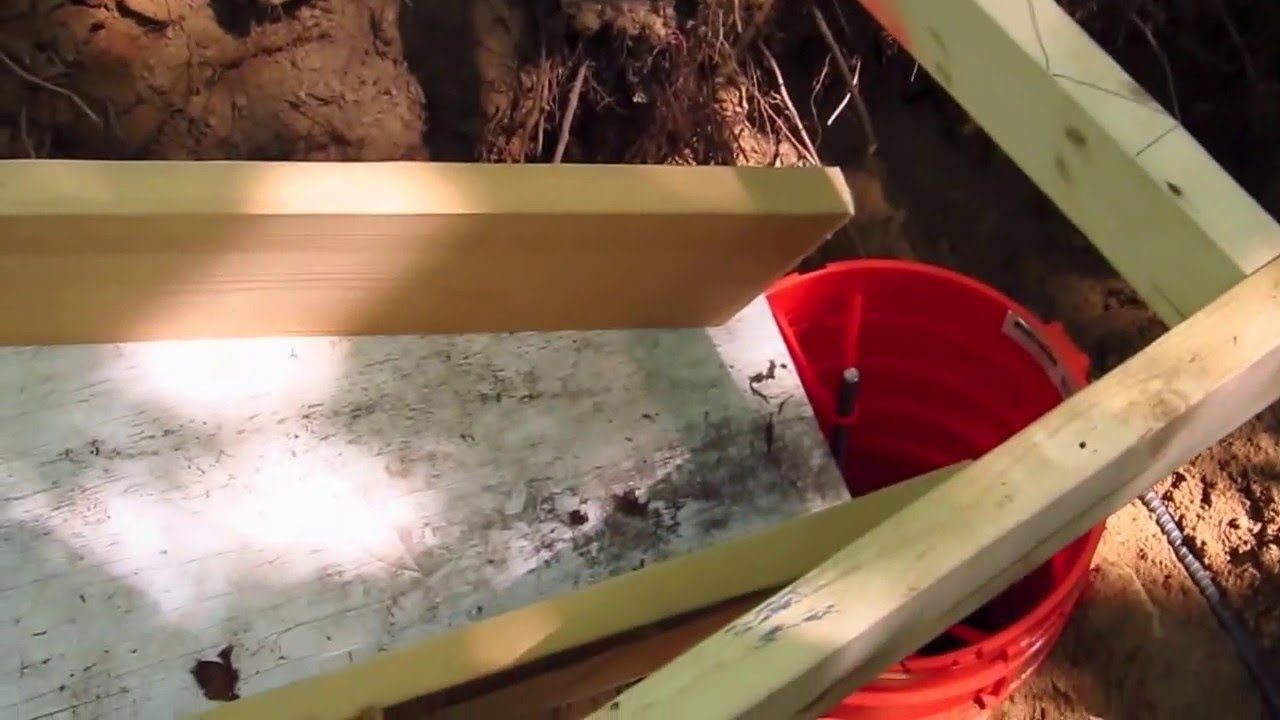 DIY Shed AsktheBuilder Pier Form Concrete Chute - YouTube