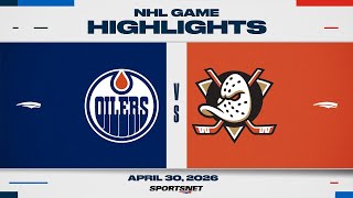 NHL Game 6 Highlights | Oilers vs. Ducks - April 30, 2026 screenshot 2