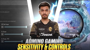 ADMINO GAMING NEW 3.9 UPDATE SENSITIVITY CODE 2025 🔥 | ADMINO GAMING CONTROL CODE 2025 | BGMI/PUBG |