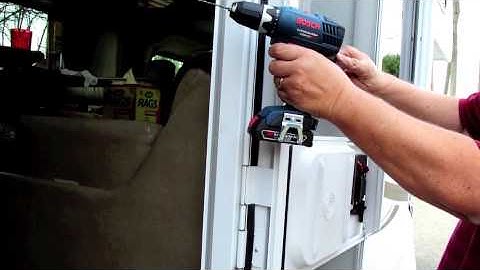 Installing a Screen Door Cross Bar in a RV