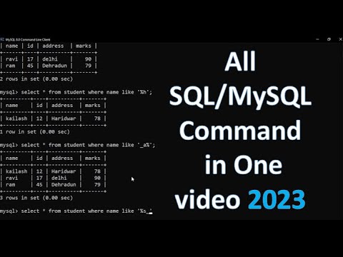 Video: Hva er insert query i mysql?