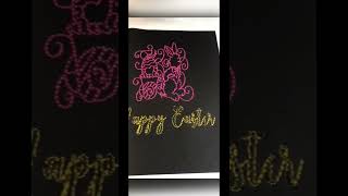 How to make an Embroidery Card | Easter Card with my Ricoma EM 1010