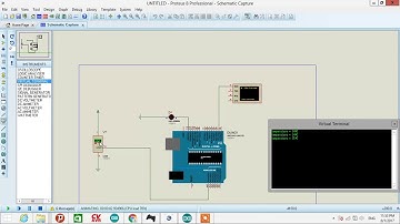 kipas otomatis dengan temperature sensor and proteus
