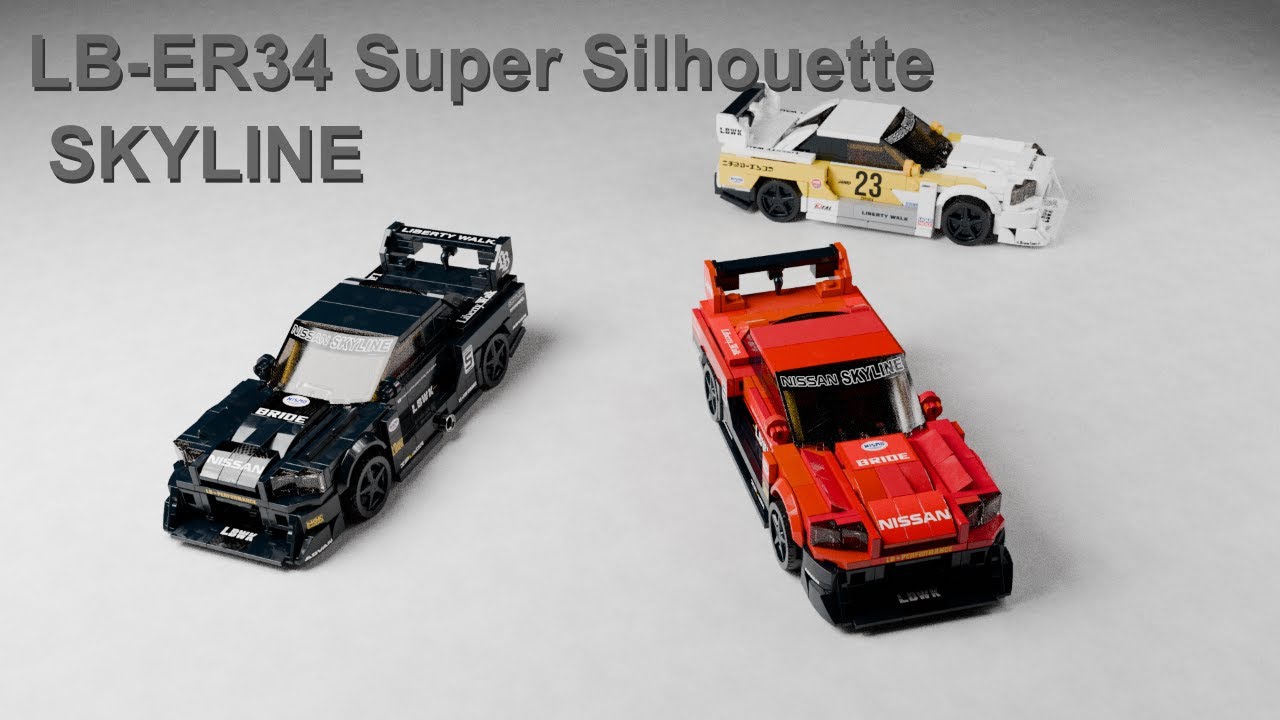 LEGO MOC-232564 Liberty Walk Nissan LB-ER34 Super Silhouette