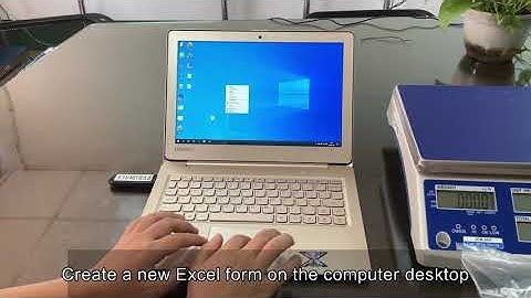 Jadever JCN scale sent data  to PC EXCEL by  Bluetooth Ukey
