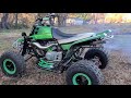 Trailblogger green banshee sport quad riding