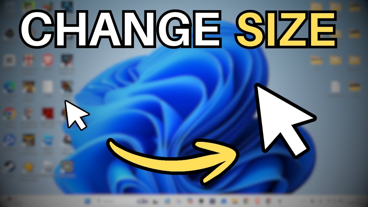 How To Change Mouse Arrow Size! - YouTube
