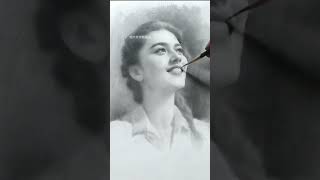 Girl Drawing #drawing #charcoaldrawingtutorial #girlfacedrawingpencil #girldrawing #portraitdrawing