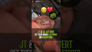 JT & Lil Uzi Vert Get Their Names Tattooed