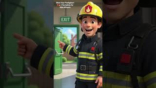 Meet Your Firefighter! 🚒🔥 | Fire Safety for Kids #Shorts