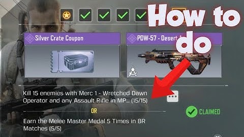 Kill 15 enemies with Merc 1 - Wretched Down Operator and any Assault Rifle in MP Matches - WORKING