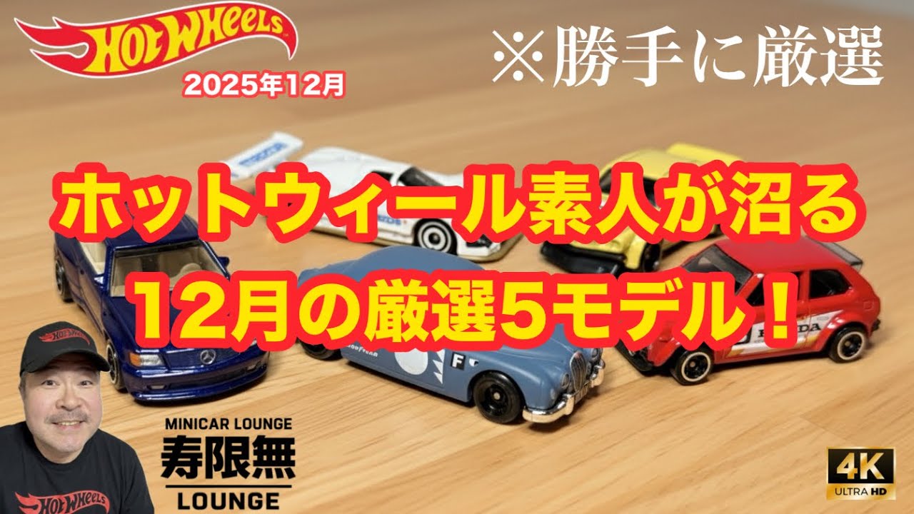 My personal selection of 5 Hot Wheels models for December that