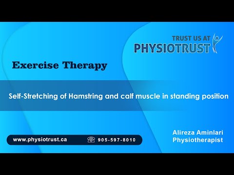Video thumbnail for Hamstring and Calf Stretch in Standing