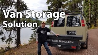 Van Life: Extra Storage For Van Dwellers / Travelers Using A Cargo Box & Carrier On The Tow Hitch