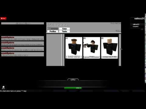 Roblox Stargate Command Database Sgc Youtube - roblox user database