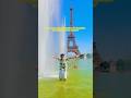Les fontaines du Trocadéro se transforment en piscine pendant la canicule #été #pourvous #shorts