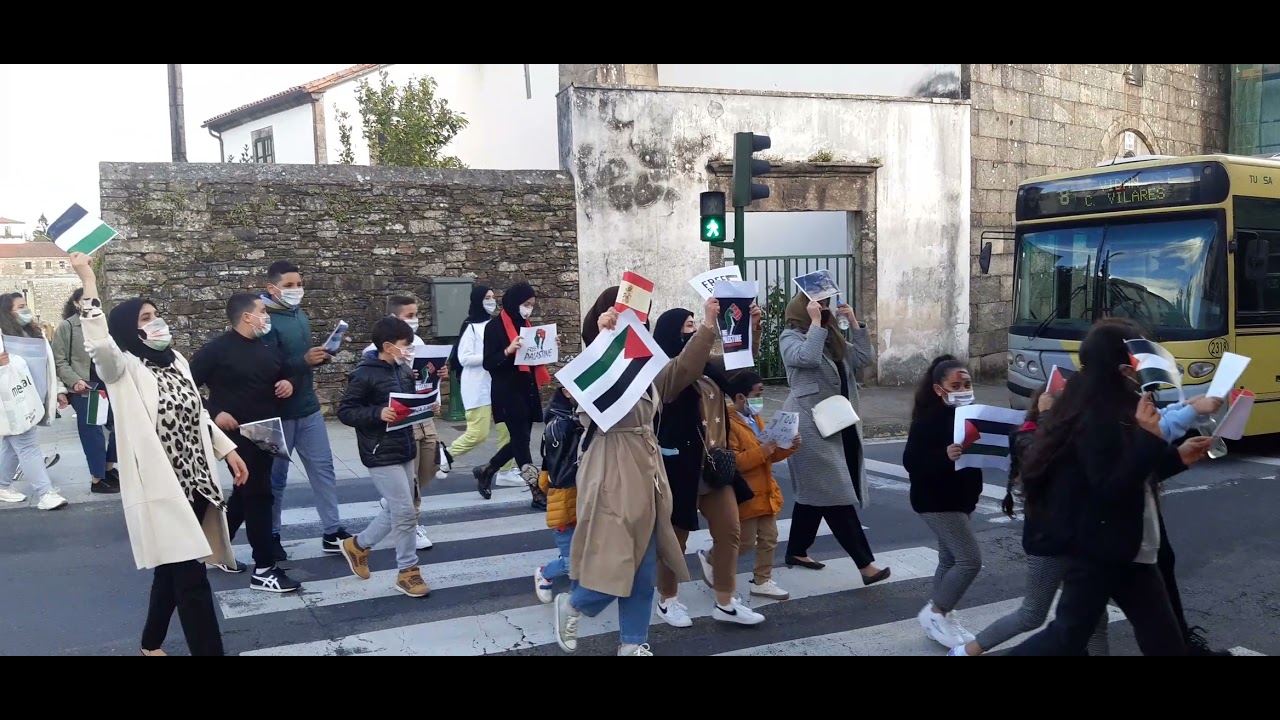 Camiño da concentración no Toural - Galicia con Palestina