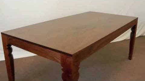 Contemporary Dining Table by Doucette and Wolfe Furniture Makers Walnut Dining table