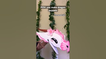 Only dragon puppet makers understand: (remake) #paperdragon #paperart #dragonpuppet