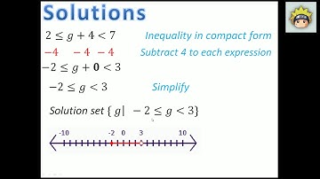Patrice Problem on Lesson 5-4  Solving Compound Inequalities