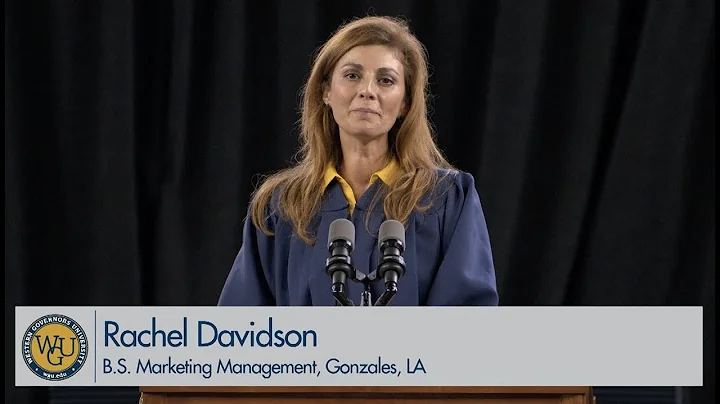 WGU 2019 Seattle Bachelor's Commencement - Graduate Speaker Rachel Davidson