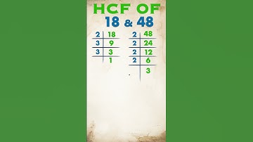 HCF of 18, 48 /  18 48 ka hcf / #shorts #short #hcf #trending #hcf_lcm  #arithmetic