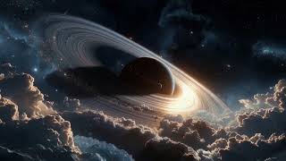 Ringed Planet Cosmic Landscape Loop 4K