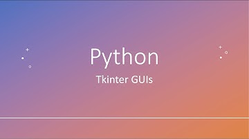 Python: Tkinter GUI
