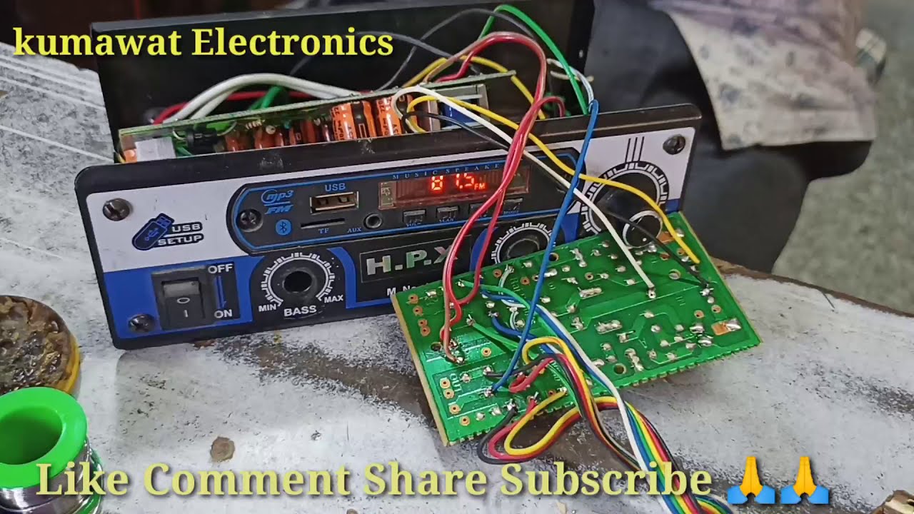 Rajesh Radio original 4440 kit jhankar BT kit full wiring fitting review sanyo IC