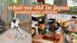 japan vlog ✿ arashiyama bamboo grove, souvenir shopping, monkeys, boat rides & eating at itsukichaya