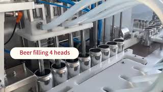 4 heads canning machine