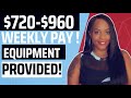 💻 ALL EQUIPMENT PROVIDED!  $720-$960 A WEEK, FULL TIME WORK FROM HOME JOB!