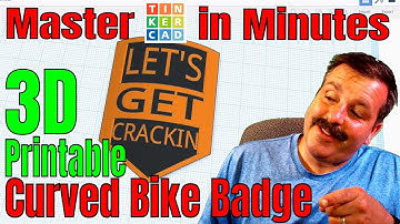 Make a 3D printable Curved Bike Badge or Logo in Tinkercad