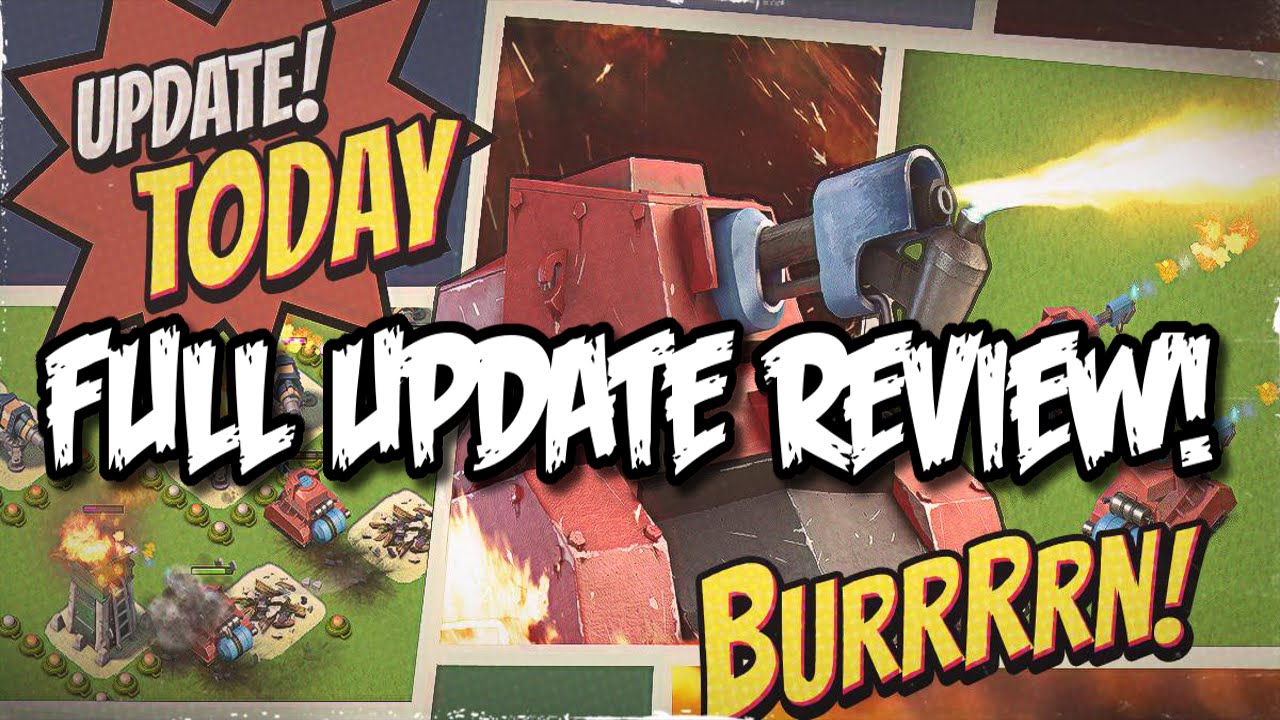 Boom Beach NEW UPDATE "The Flame Wars" FULL REVIEW! "SCORCHER" New Gameplay Update Information