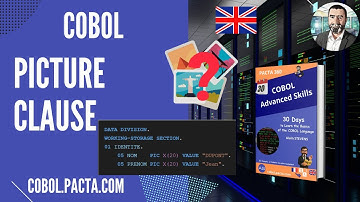 In COBOL, the PICTURE clause defines the type of data a variable can hold