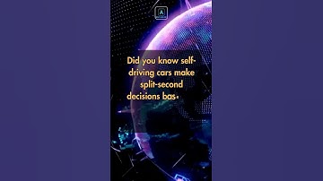 Self-Driving Cars Think in Split Seconds! | Machine Learning Facts #shorts #didyouknow