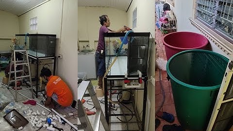 บุ๋ม ราชพฤกษ์ - งาน Overflow บ้านพี่เบิ้ล ตู้ปลา 60 20 20 กรองมุมแบบ Full Services Set 2