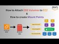 How to Attach #EBS Volumes to #EC2 &amp; Create Mount Points | #AWS Tutorial @CloudLiberators