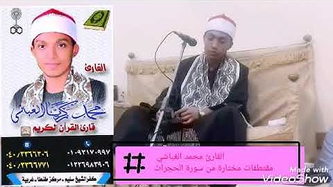 القارئ محمد الغباشي مقتطفات مختارة من سورة الحجرات برواية ورش عن نافع وبقراءة الامام يعقوب البصري