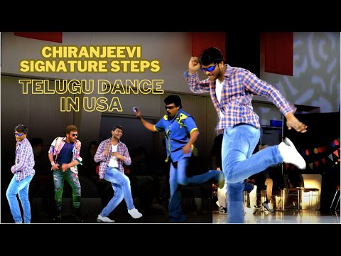 Dancing to Chiranjeevi Signature Steps | Holi event by ISA at University of Cincinnati, USA | Telugu