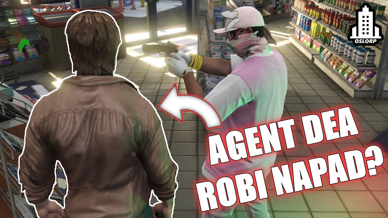Agent DEA robi napad na sklep? #oslorp #fivem