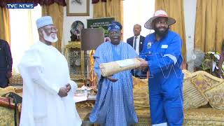 WATCH: President Tinubu Visits Abdulsalami Abubakar In Minna