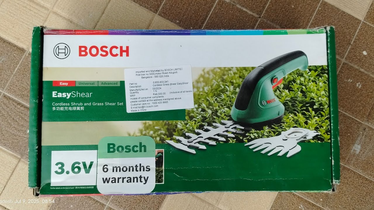 Lawn Grass Hand Cutting ✂️ machine, Bosch company , how to working, tools change, Lawn EasyShear