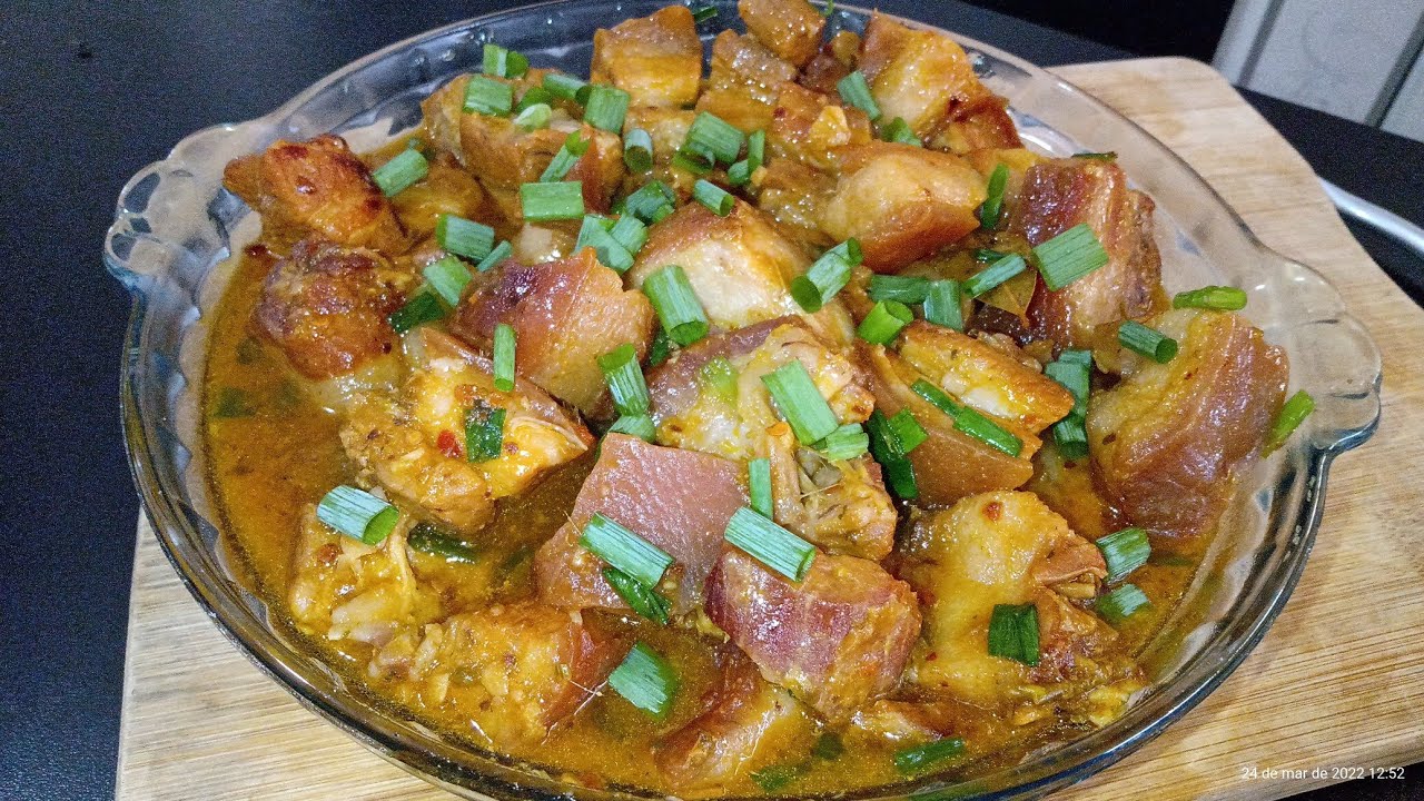 Barriga de porco cozida