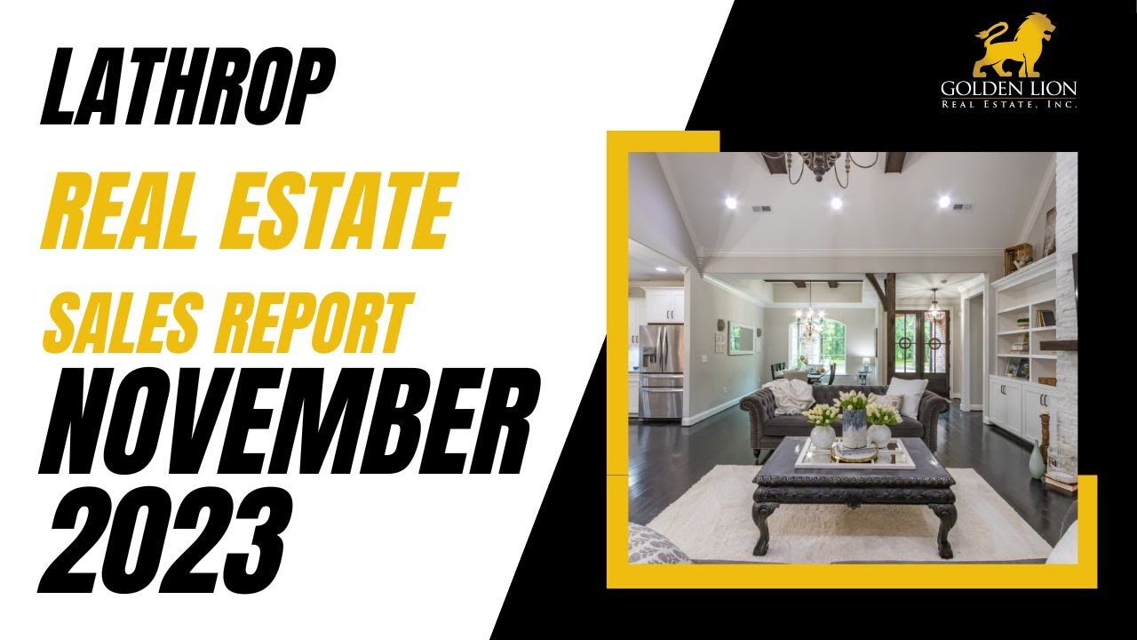 Real Estate Market Update Lathrop November 2023 YouTube