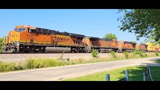 😎 Fast 4-Unit BNSF Stack Train! (High-Def!) 🔥