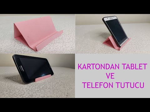 Telefon Tablet Tutacağı / Kartondan Telefon Tablet Tutacağı Nasıl Yapılır?