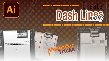 How to draw a dash line in illustrator easily | illustratotar Tricks